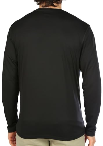 Reel Legends Mens UPF 50+ Sun Protection Solid Reel-Tec Long Sleeve Shirt for Outdoor Activities