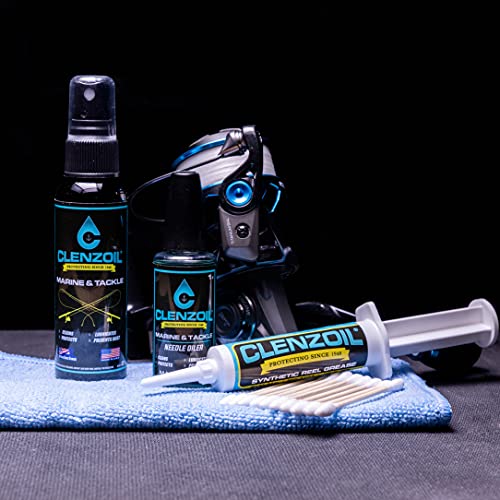  CLENZOIL Marine & Tackle Reel Care Kit - All-in-One Cleaning Kit - for Freshwater & Saltwater Reels
| CLENZOIL Marine &