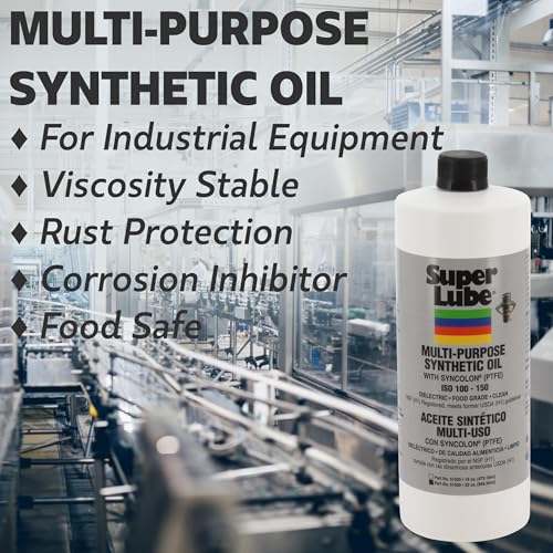 Super Lube 51004 Synthetic Oil with PTFE for High Performance Vehicles, Automotive Mechanics, Engine Maintenance, Advanc