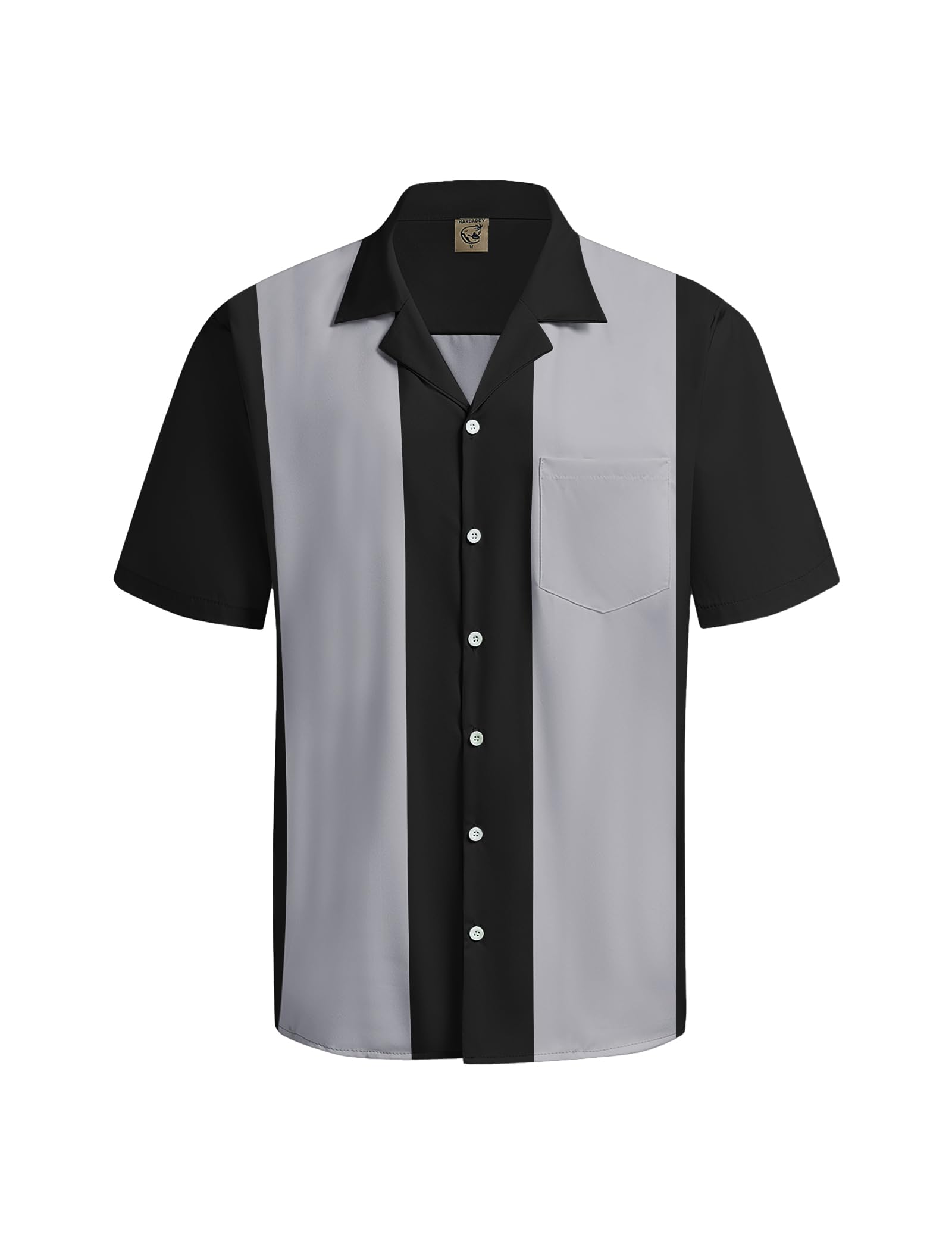 Hardaddy Men's Retro Vintage Bowling Button Down Shirt with Pocket
| Hardaddy Men's Short Sleeve Beach Shirt for Casual