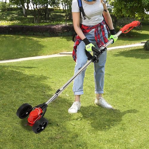 Battery Powered Cordless Grass Trimmer for Yard and Garden Use
| Reel Mower and Pull Scarifier Tool for Outdoor Mainten